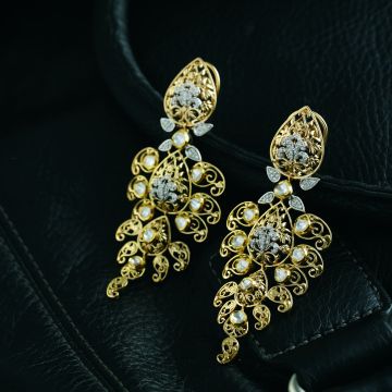Majestic Cascade Floral Filigree Earrings