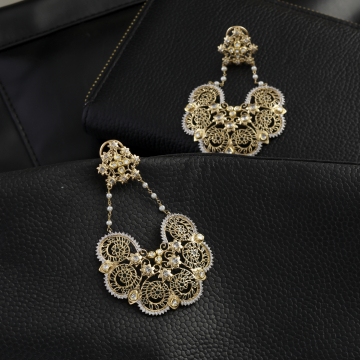 Celestial Bloom Filigree Dangler Earrings