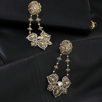 Floral Majesty Dangler Earrings