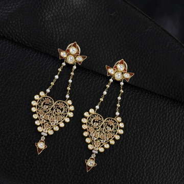 Hearts of Heritage Kundan Filigree Earrings