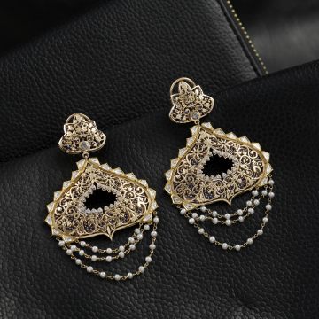 Twilight Crest Pearl Cascade Earrings