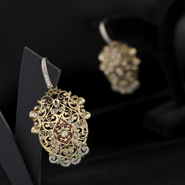 Heritage Empress Kundan Filigree Earrings