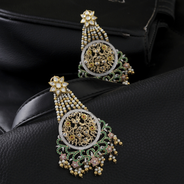 Royal Bloom Kalgi Drop Earrings