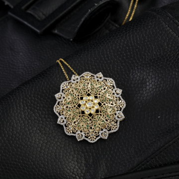Emerald Mandala Filigree Pendant