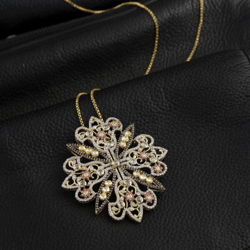 Celestial Bloom Diamond Pendant