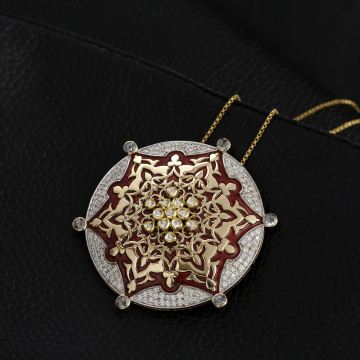 Imperial Starburst Meenakari Pendant