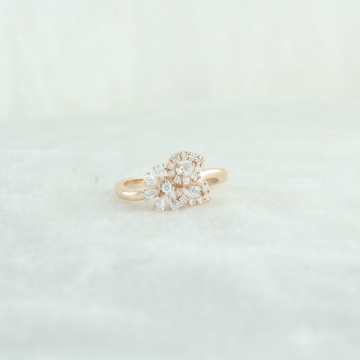 Petite Diamond Cluster Ring
