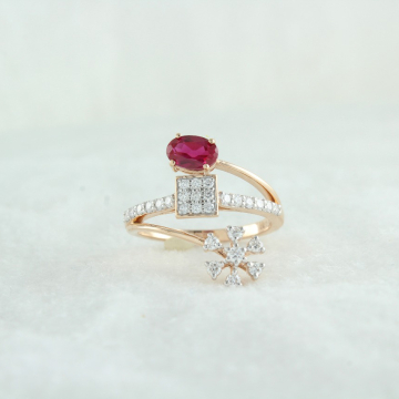 Ruby & Diamond Dual Motif Ring