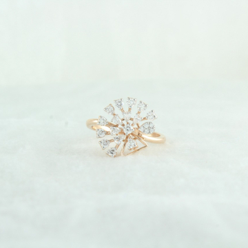 Diamond Sunburst Ring