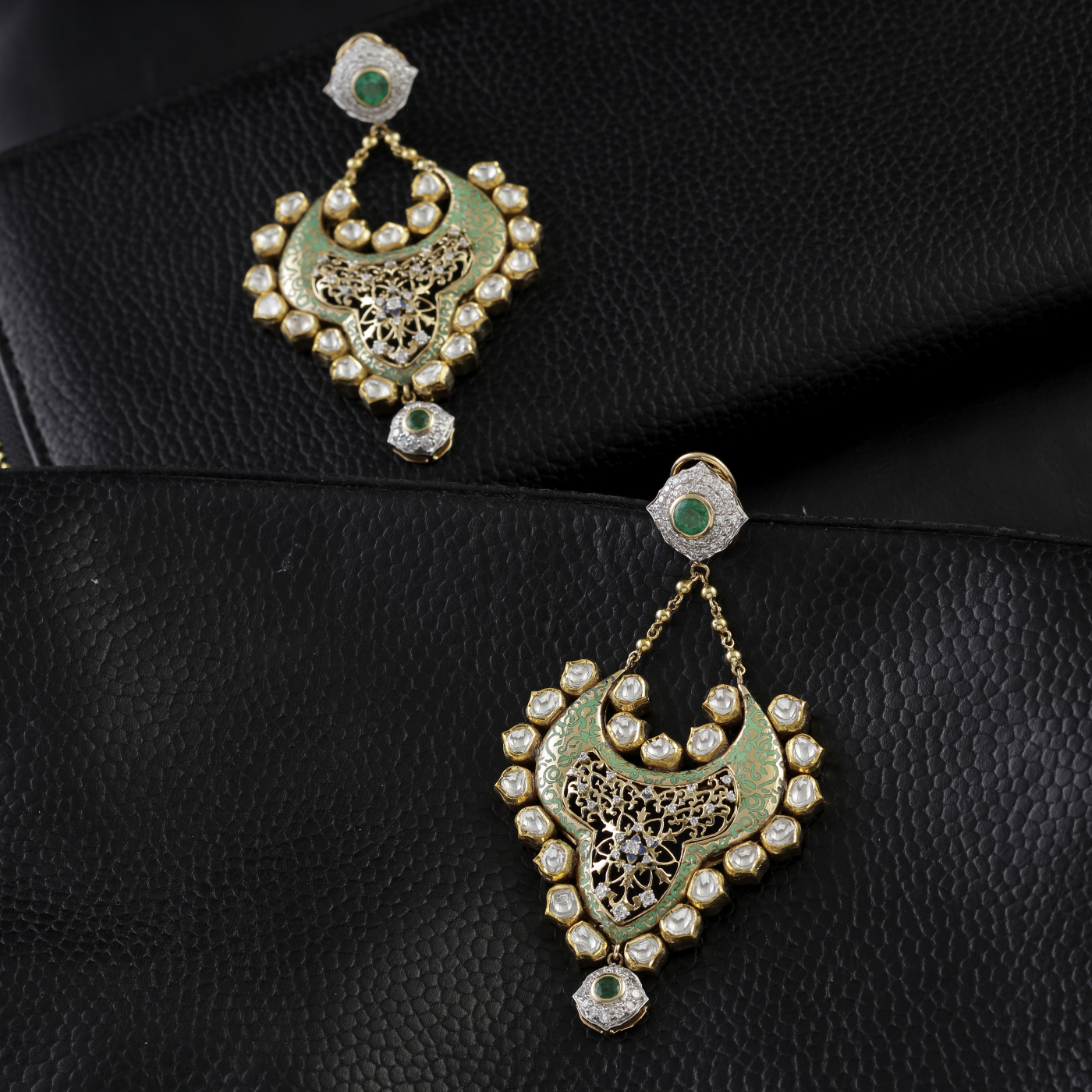 Regal Kundan Filigree Earrings main product image
