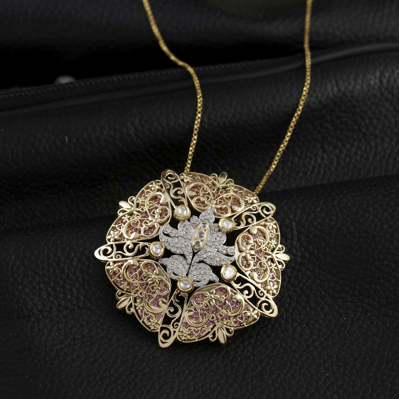 Golden Petal Harmony Pendant main product image