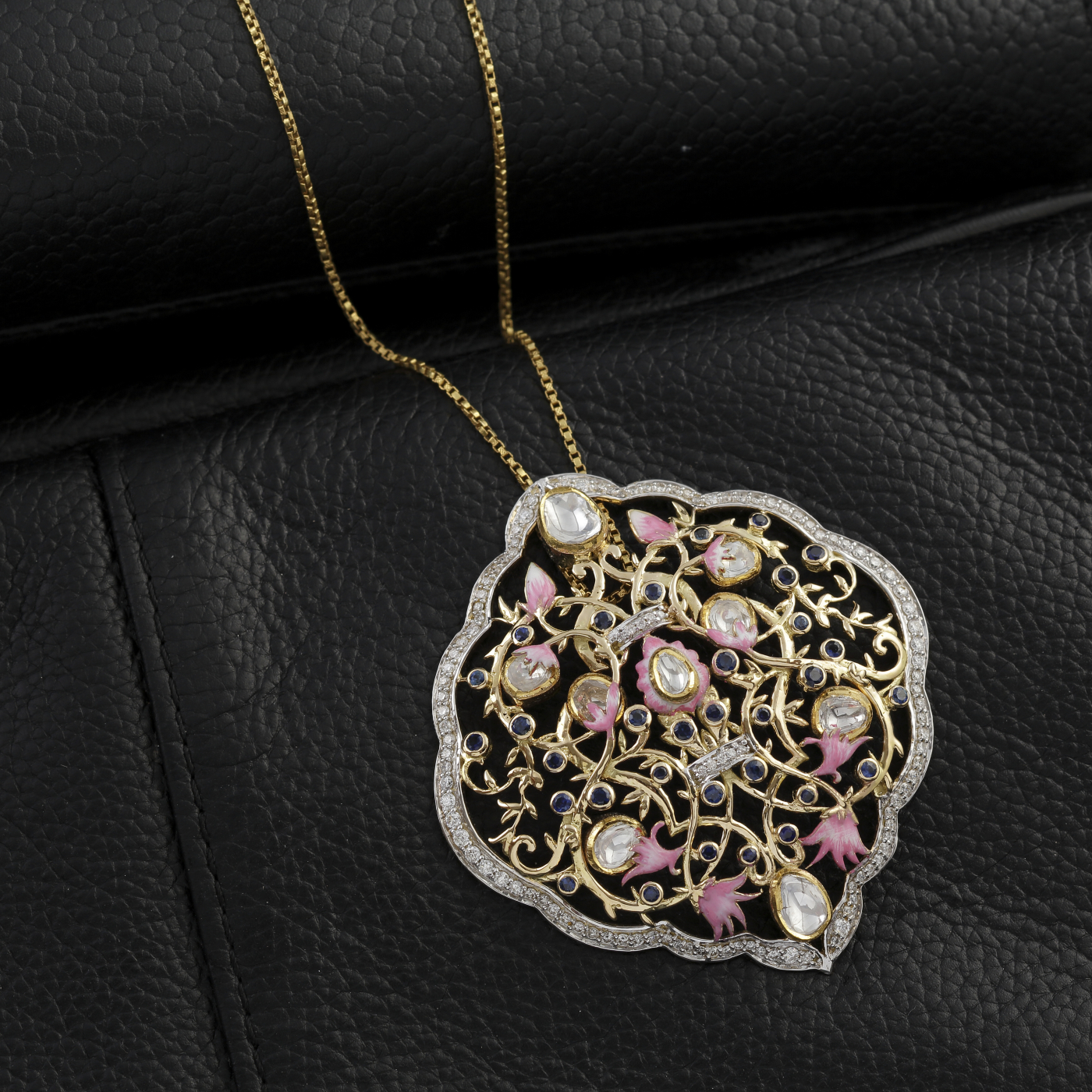 Blush Garden Enamel Pendant main product image