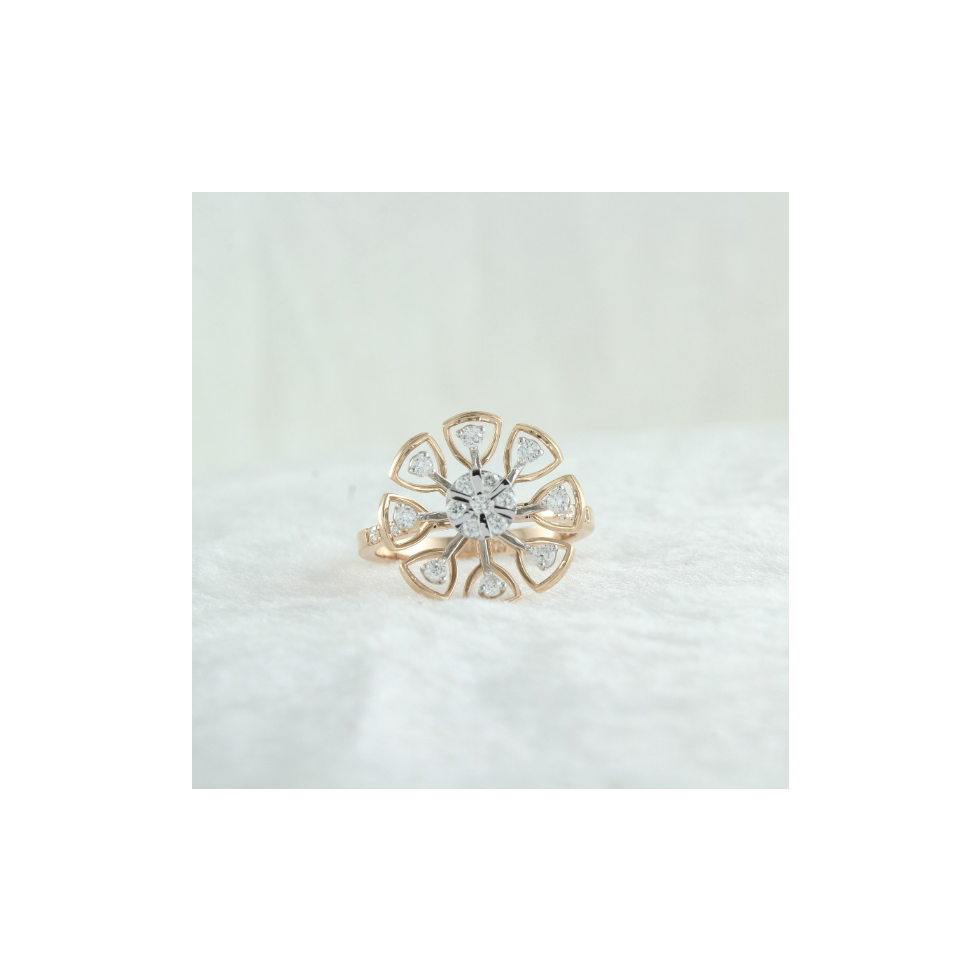 Diamond Petal Burst Ring main product image