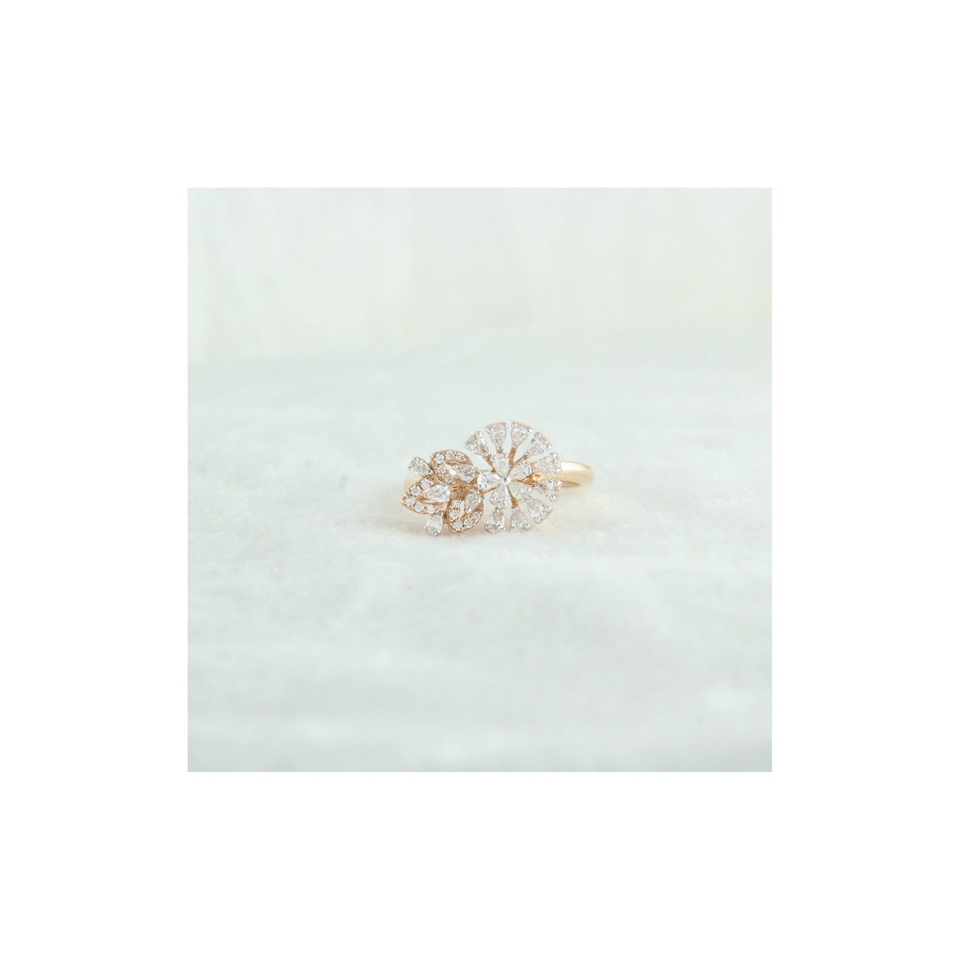 Twin Floral Diamond Ring main product image