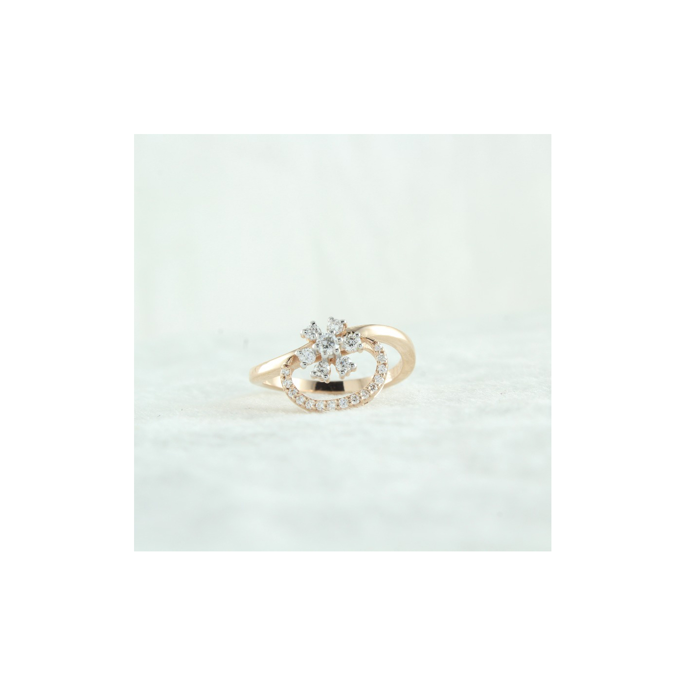 Diamond Star Cluster Ring main product image