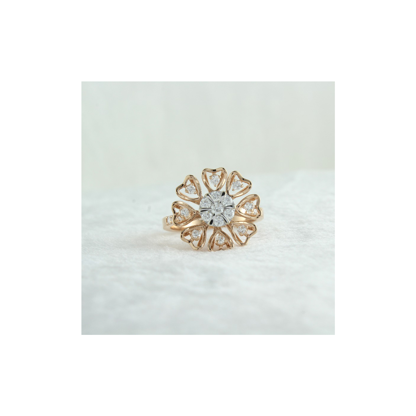 Heart Petal Diamond Ring main product image