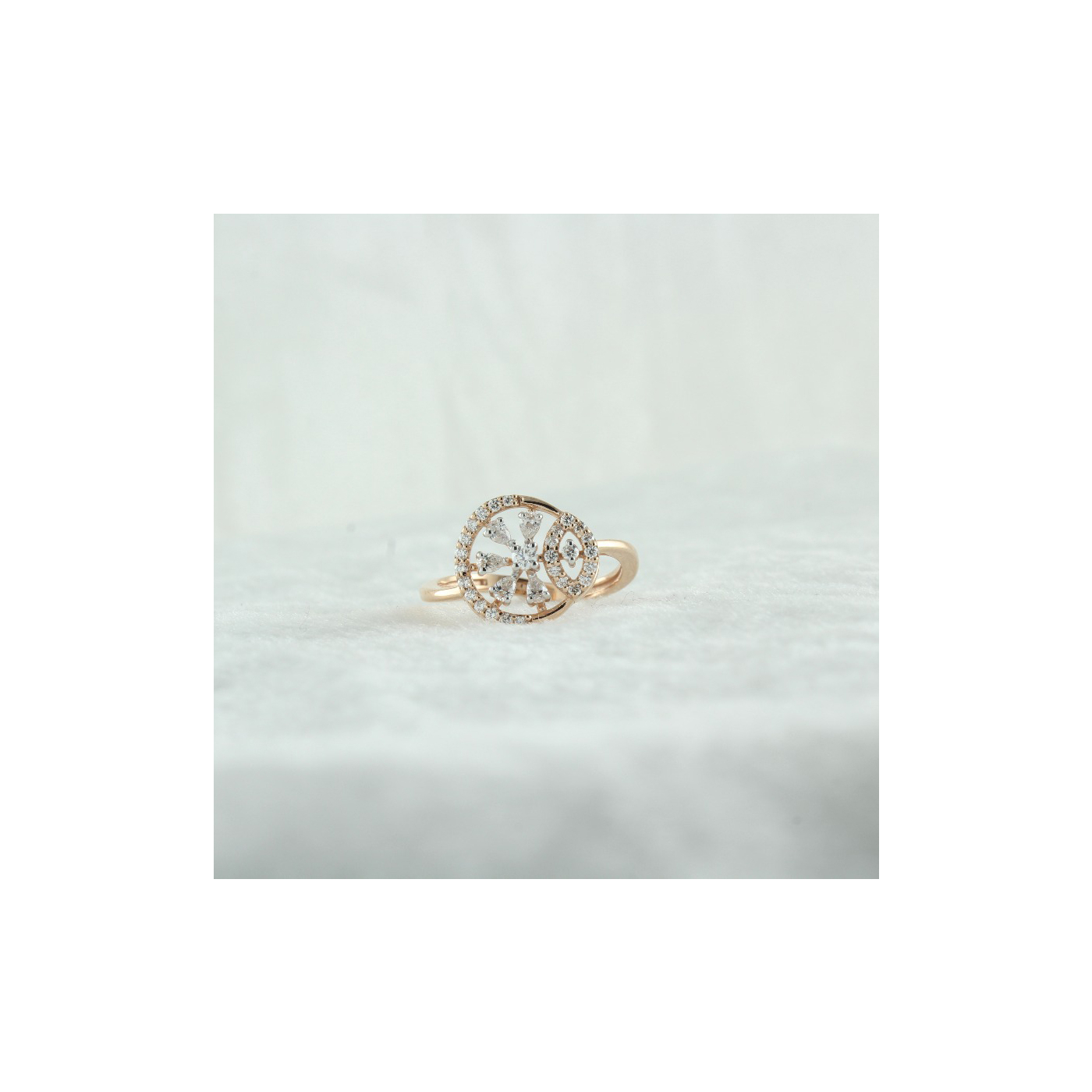 Circle Bloom Diamond Ring main product image
